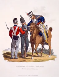 Uniform der 3. Husaren, Infanterie und Leichte Infanterie - Die King